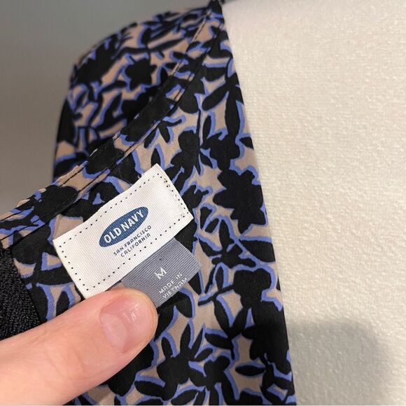 Boat neck long sleeve loose fit a-line floral mini dress - Picture 10 of 12